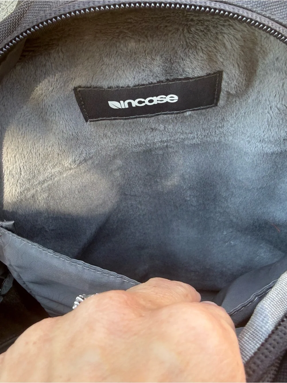 Incase Black Two-Tone Urban Backpack - plush lined, laptop sleeve